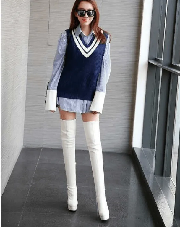 Wild super high heeled knee boots