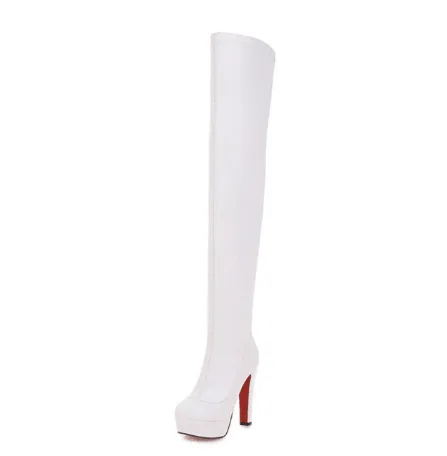 Wild super high heeled knee boots