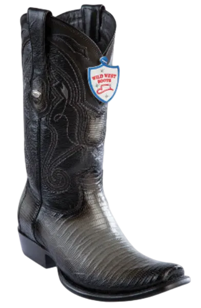 Wild West Botas de Armadillo Horma Dubai Toe Faded Gray