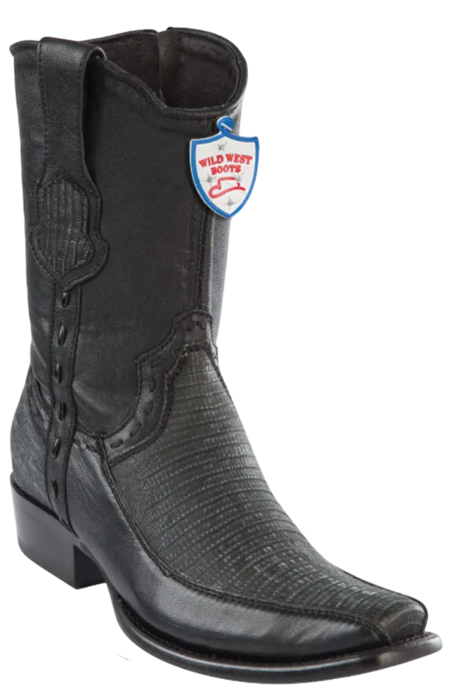 Wild West Botas de Armadillo Horma Dubai Toe Sand Gray