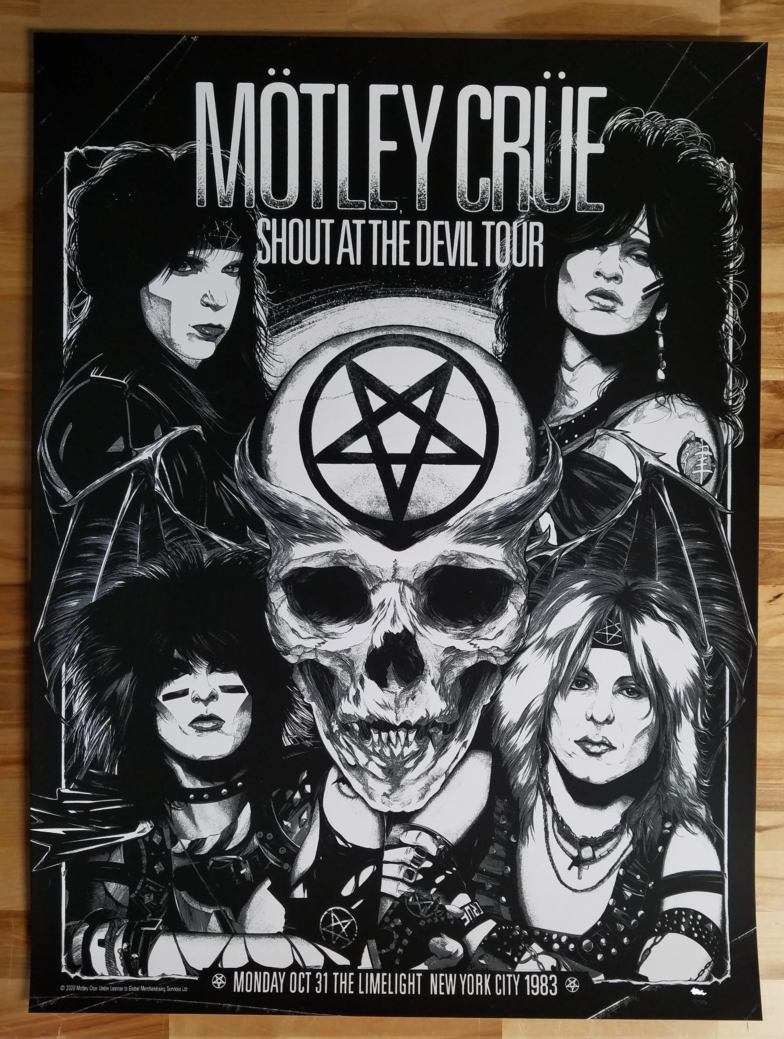 WIldner Lima MÖTLEY CRÜE NEW YORK CITY 1983 Main Edition xx/200