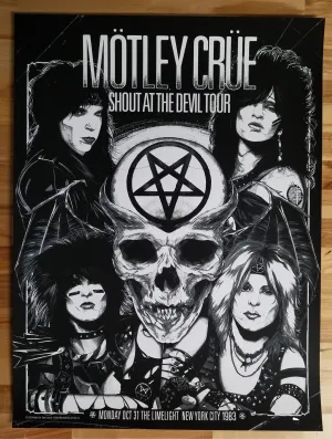 WIldner Lima MÖTLEY CRÜE NEW YORK CITY 1983 Main Edition xx/200