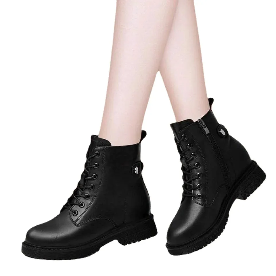 Women’s Ankle Boots – Autumn Winter Chelsea Boots, Short Flat Platform Shoes, Gothic Botas De Mujer