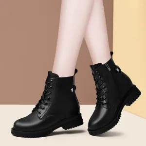 Women’s Ankle Boots – Autumn Winter Chelsea Boots, Short Flat Platform Shoes, Gothic Botas De Mujer
