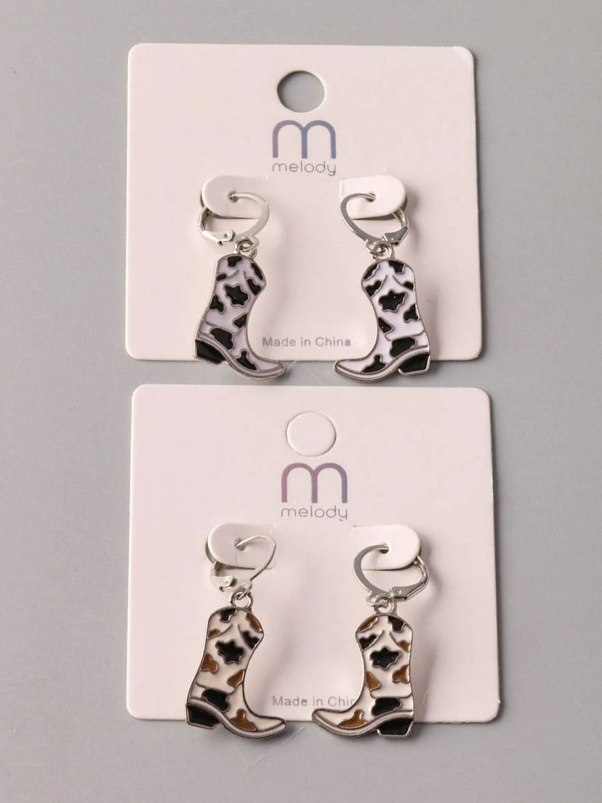 WOMEN'S ASSORTED BOOTS EARRINGS