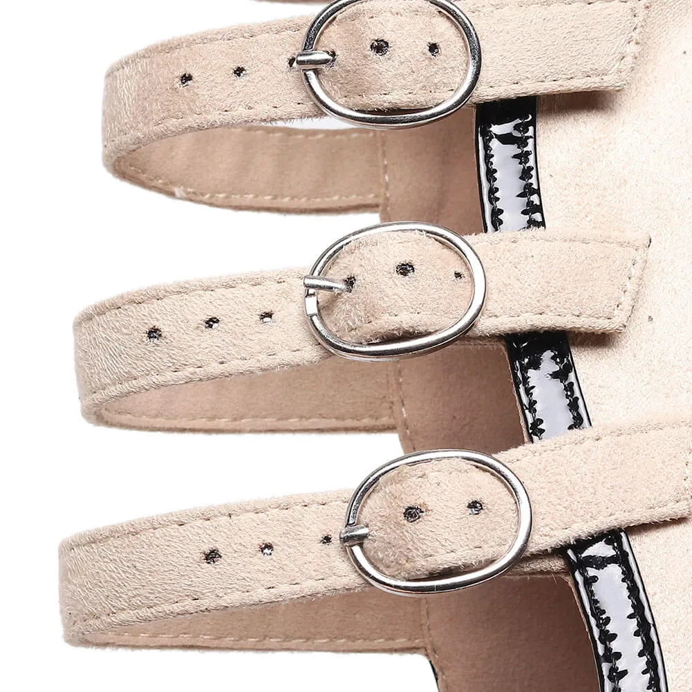 Women's Lace-up Jazz Dance Heels Boots