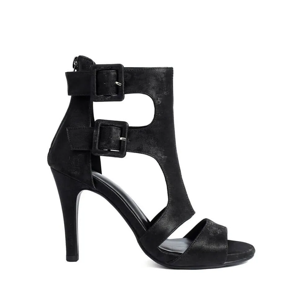 Women's Open Toe Ankle Buckle Prom Party Heeled Sandals