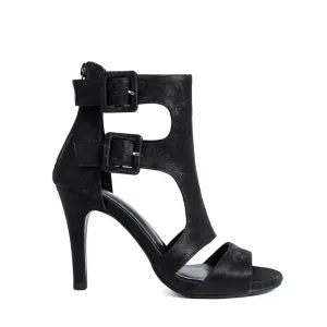 Women's Open Toe Ankle Buckle Prom Party Heeled Sandals