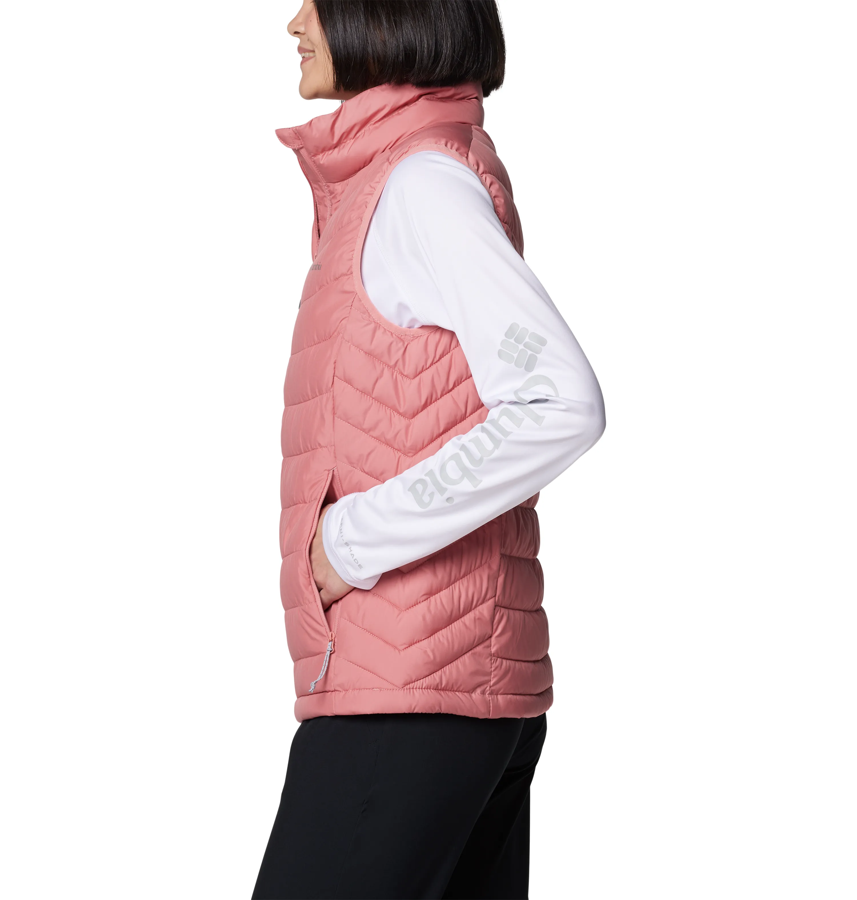 WOMEN'S POWDER LITE II VEST - PINK AGAVE