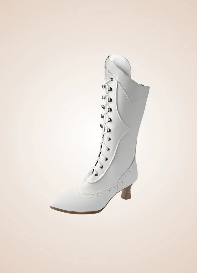 Women's Steampunk Mid Calf Boots