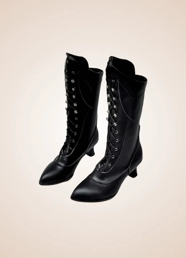 Women's Steampunk Mid Calf Boots