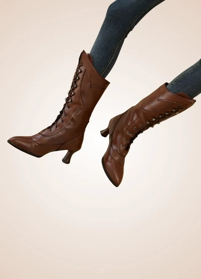 Women's Steampunk Mid Calf Boots