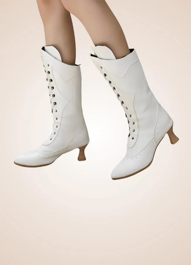 Women's Steampunk Mid Calf Boots