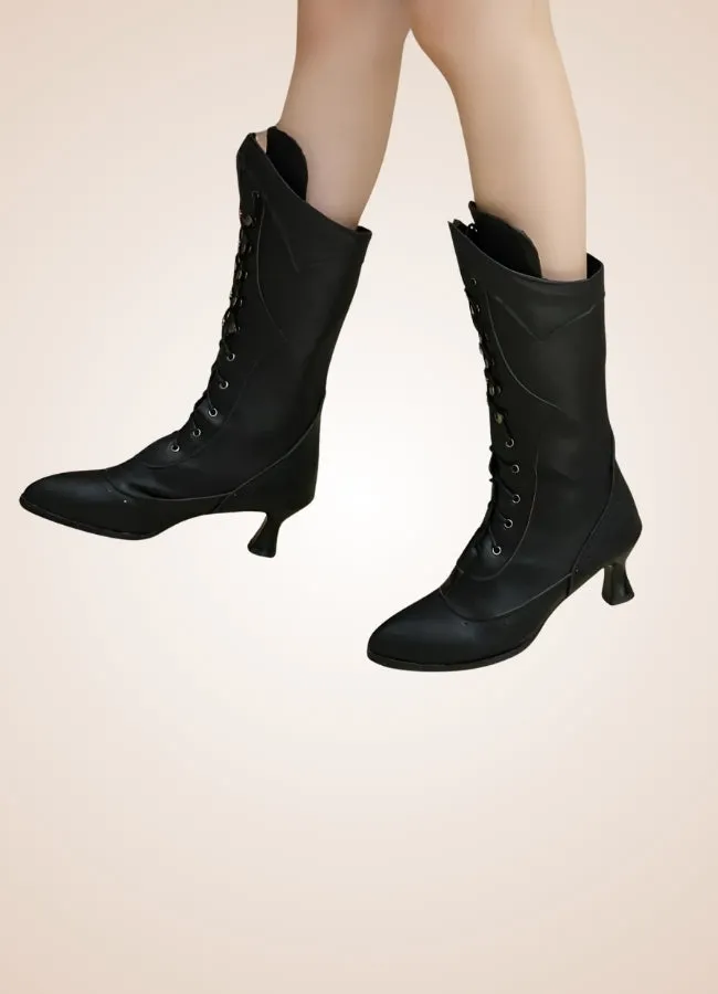 Women's Steampunk Mid Calf Boots