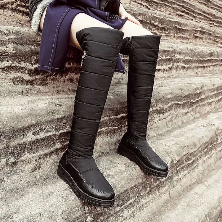Women's Wedge Heels Down Over the Knee Boots for Winter