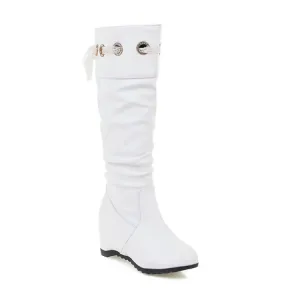 Women's Wedges Heel Knee High Boots