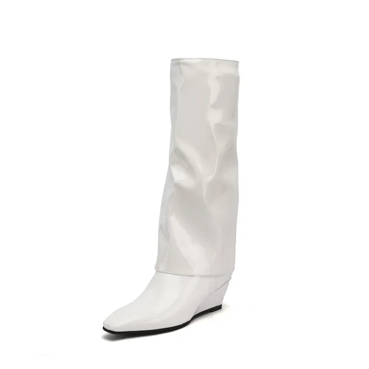 Women's Wedges Heel Knee High Boots