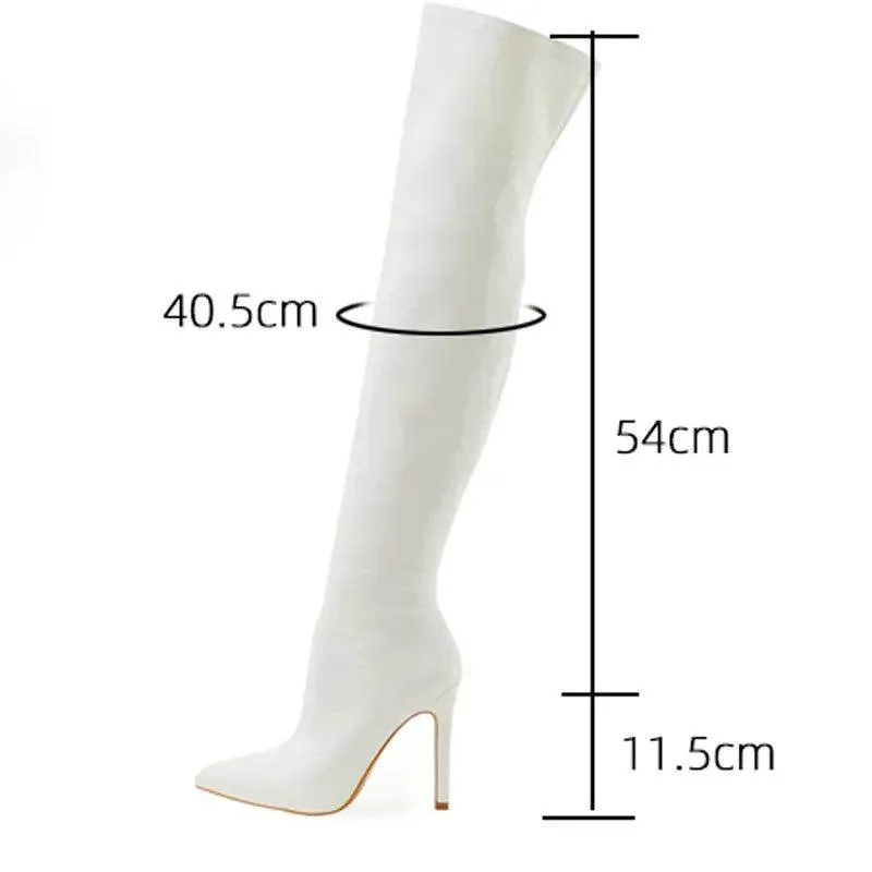 Your Shiny Clothes Patent Leather Over the Knee Boots
