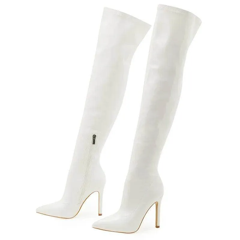 Your Shiny Clothes Patent Leather Over the Knee Boots