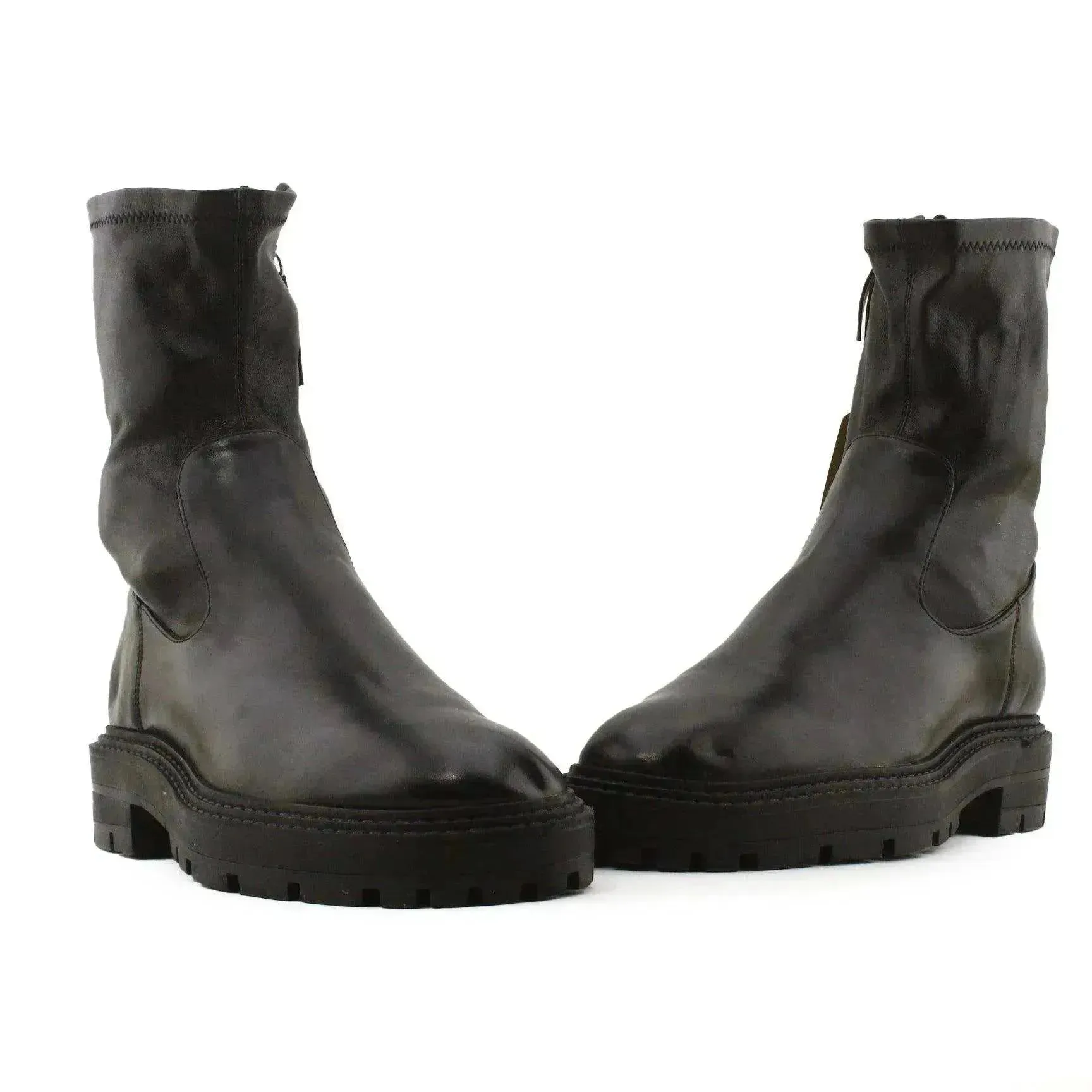 Zara Zipper Ankle Boots | 100% Authentic Leather