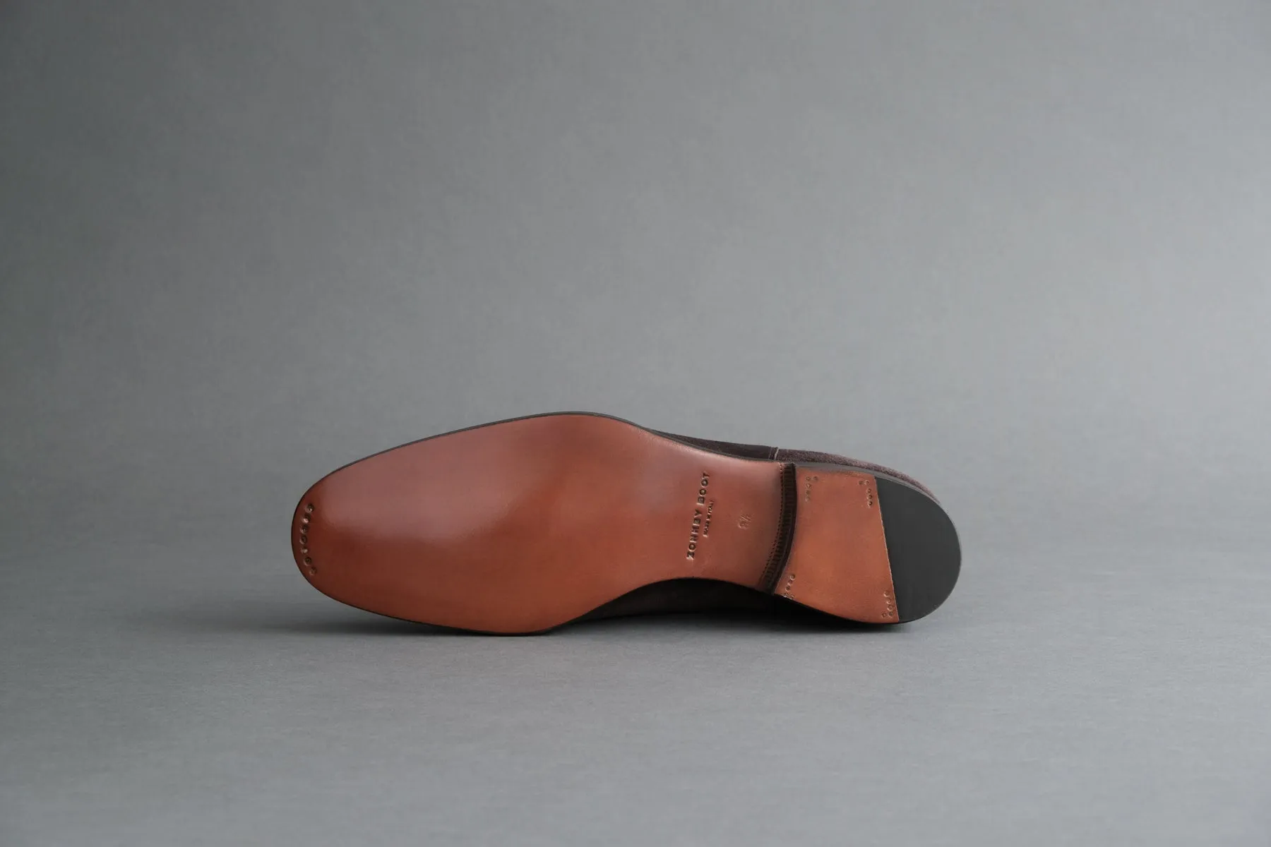 ZeroThreeThree.Haruki Brown Suede Chelsea Boots