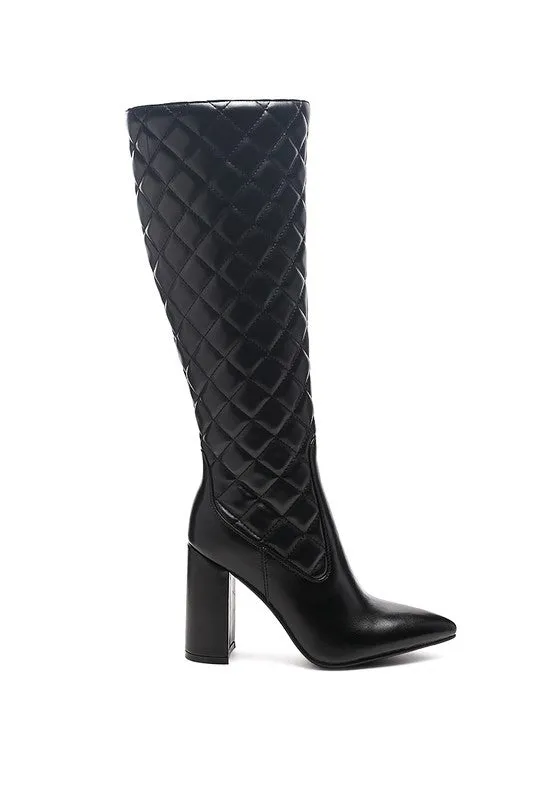 Zip Up Women's Quilted Boot