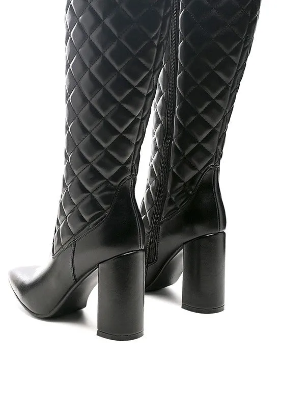 Zip Up Women's Quilted Boot
