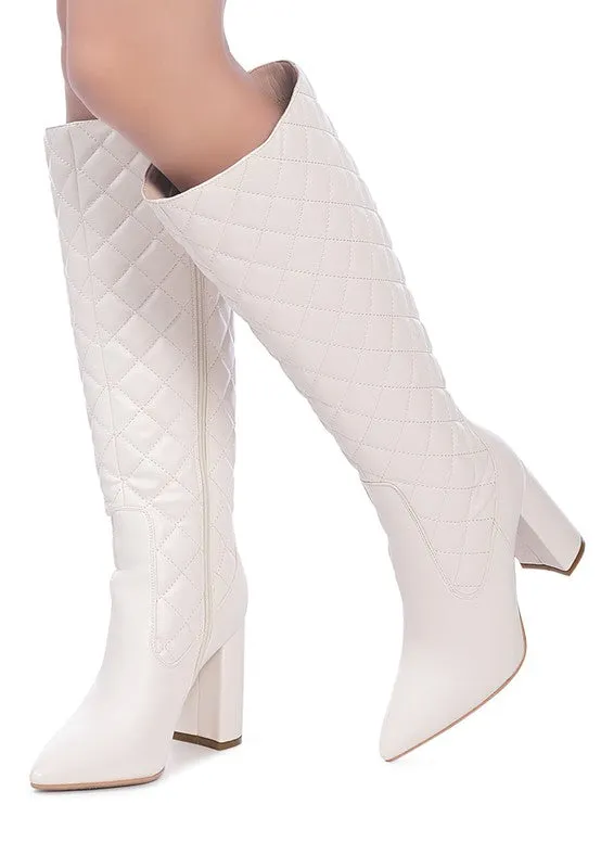 Zip Up Women's Quilted Boot