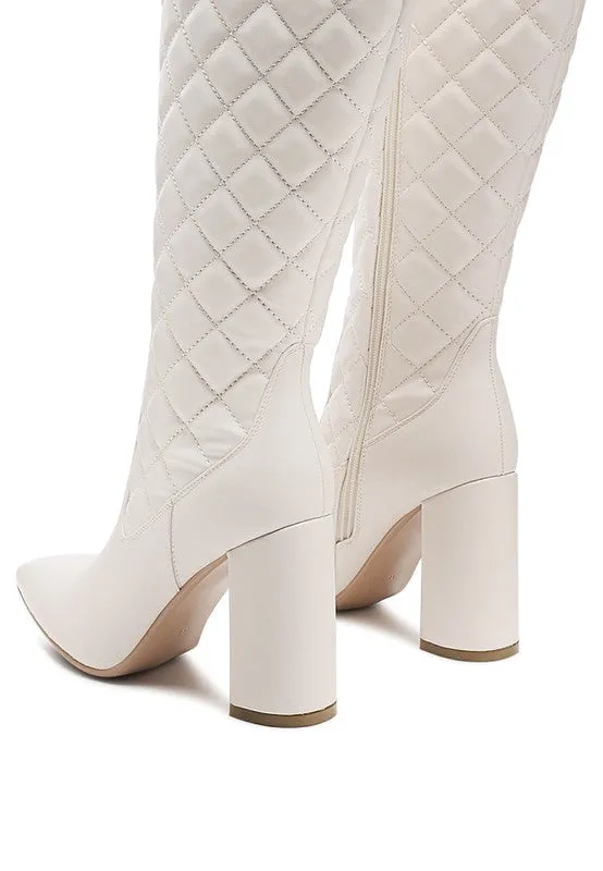 Zip Up Women's Quilted Boot
