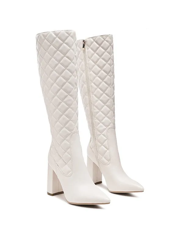 Zip Up Women's Quilted Boot