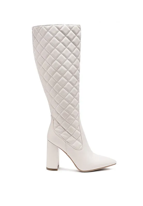 Zip Up Women's Quilted Boot