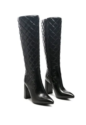 Zip Up Women's Quilted Boot