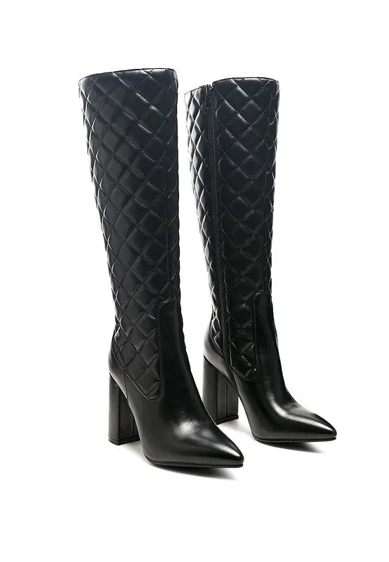 Zip Up Women's Quilted Boot